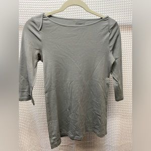 LIKE NEW COOPERATIVE GREY BOATNECK FITTED SHIRT